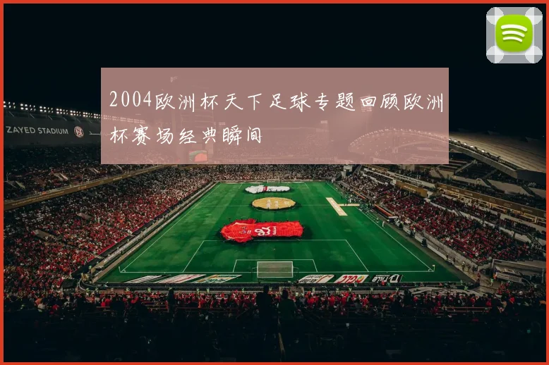 2004欧洲杯天下足球专题回顾欧洲杯赛场经典瞬间